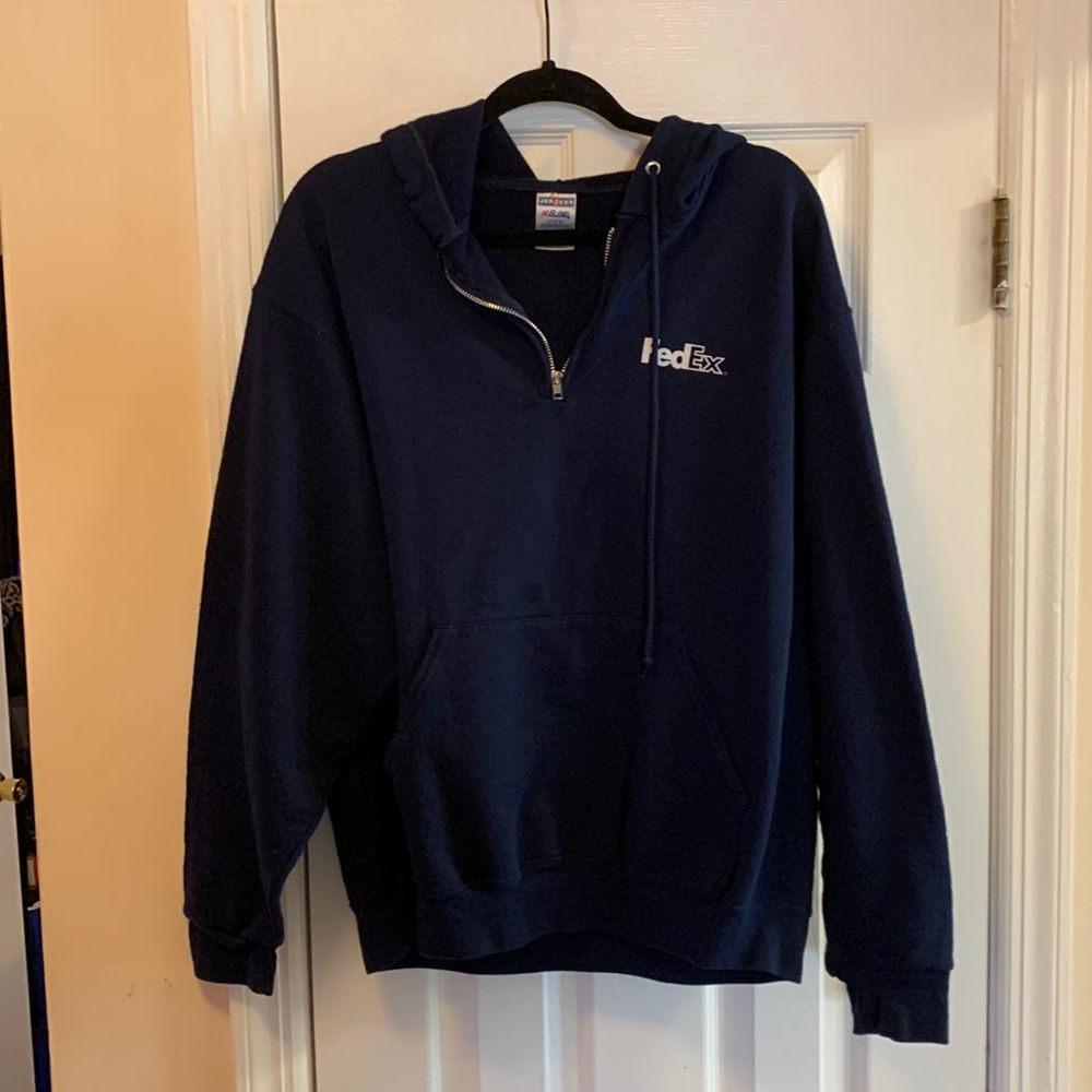 FedEx Half Zip Up Hoodie Uniform ware